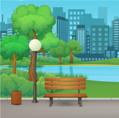 park with bench